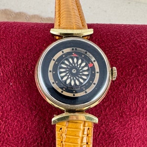 Vintage Ernest Borel 18 Karat Gold Plated Ball Pendant Watch Signed Inside Plaqueorg 10 Microns ERG