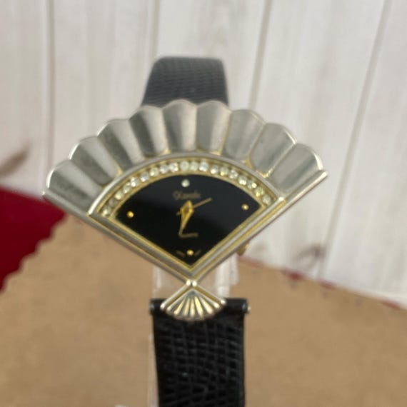 Vintage Extremely Rare Ladies Xanadu Sculptured Fan Crystal  display picture 1