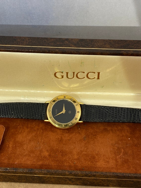Vintage Swiss Quartz Gucci Watch Roman 