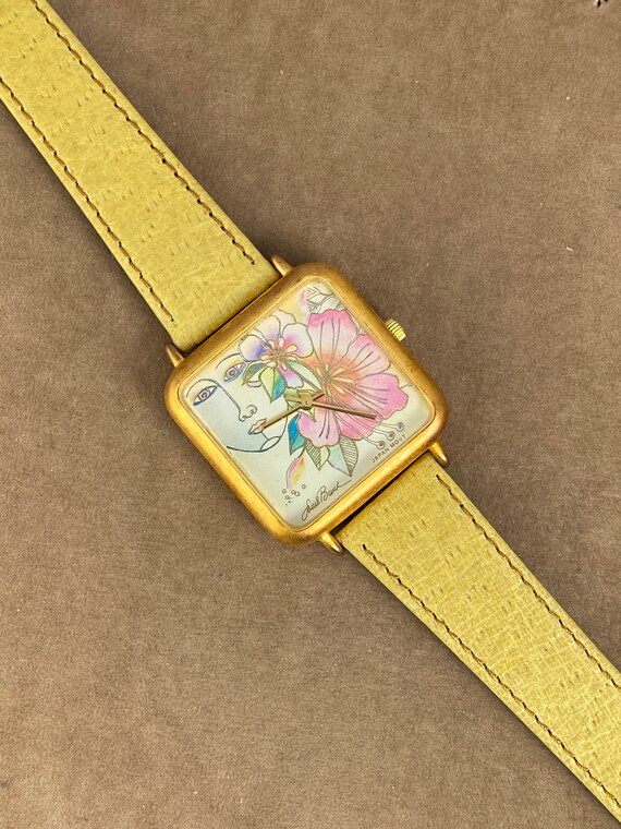 New Vintage Laurel Burch Watch Birds of Santorini Leather - Needs Battery Laurel Burch | Accessories | Rare Vintage Laurel Burch Wild  main image 3