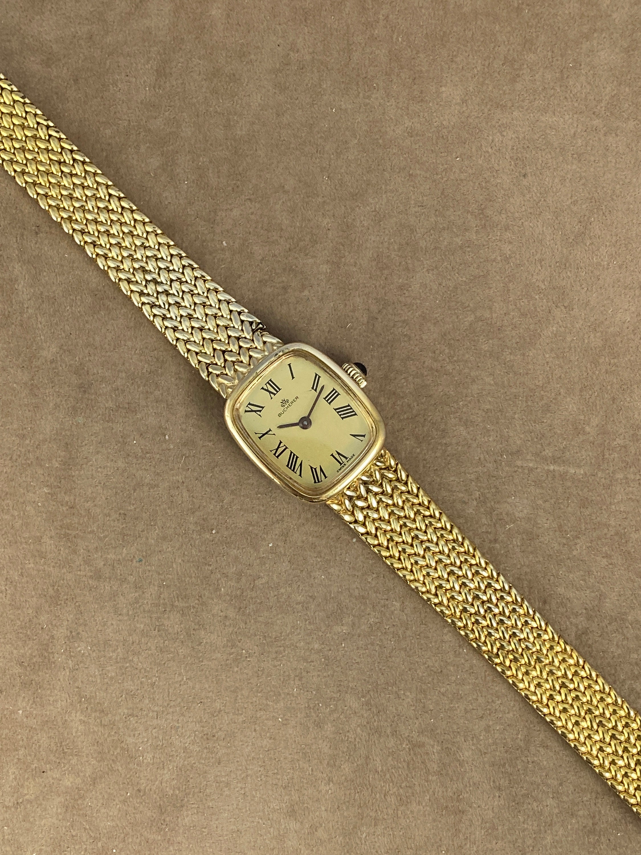 Beautiful Vintage Bucherer Swiss Gold Plated 18K 10 Micron - Etsy