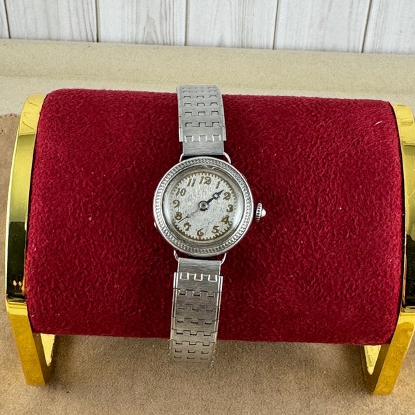 Vintage C. Bucherer Running Condition 15 Jewel Swiss Watch Round 925 Silver
