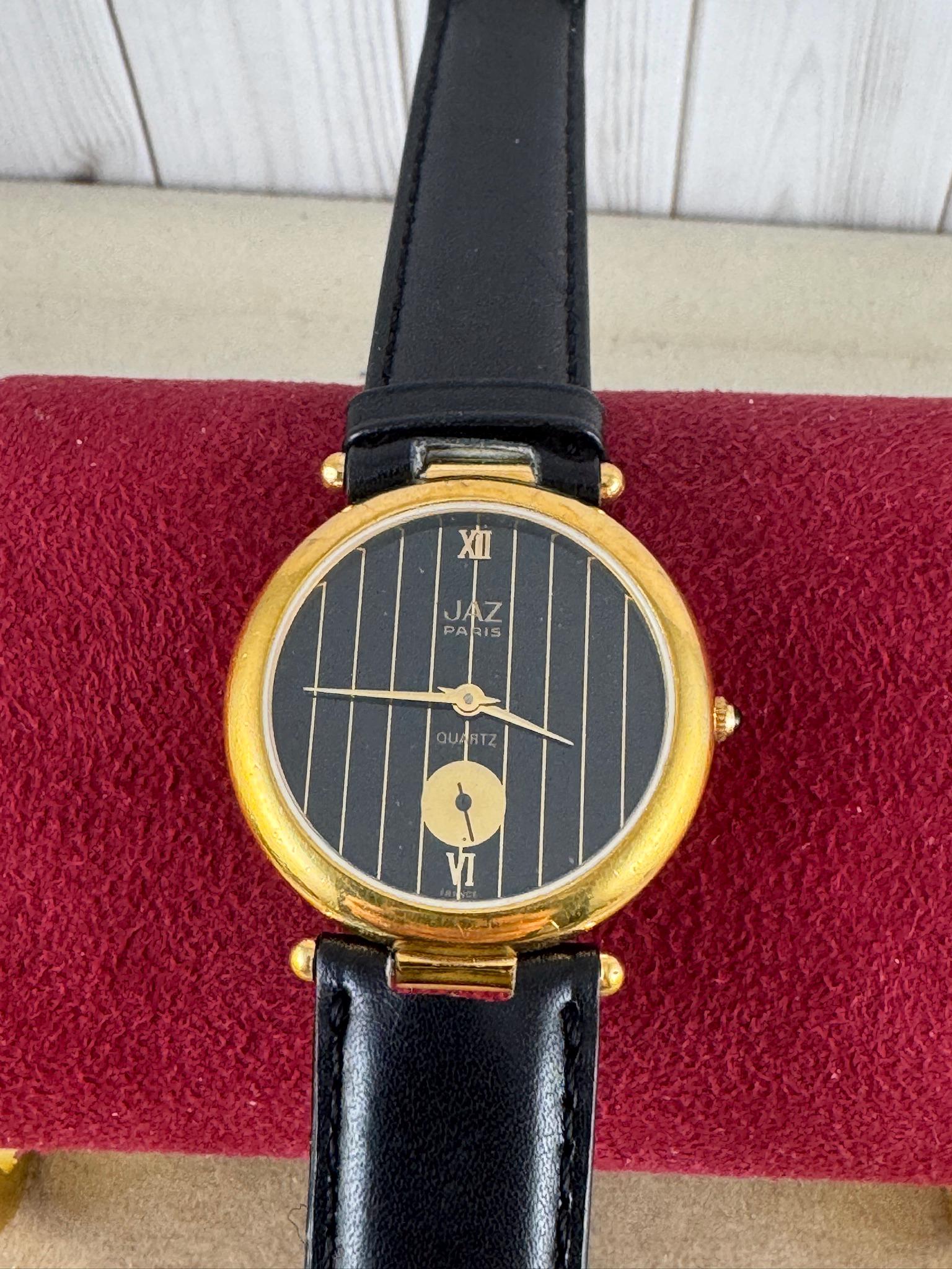 Vintage Jaz Paris Ladies French Designer Watch New Black Strap Vintage Jaz Paris Ladies Designer Watch-Made in France- | eBay main image 3