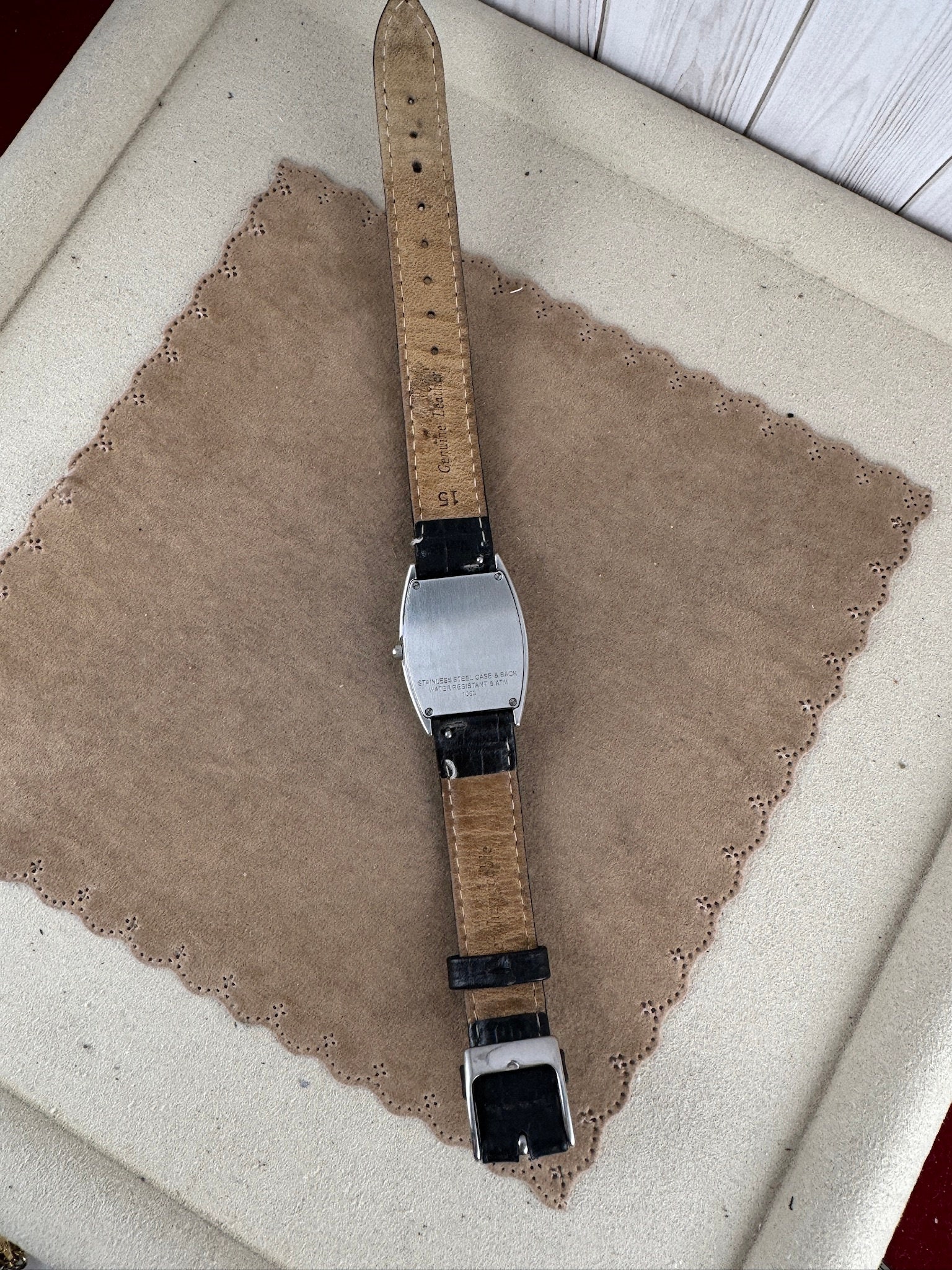 Vintage Belair American Retro Late Century Art Deco Tourneau Style Watch Tourneau Art Deco 34mm Vintage Stainless Steel Watch – Timeplex main image 3