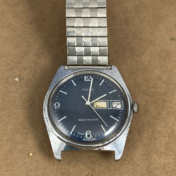 Vintage 1980 28569 10680 Re Production Timex Hand Wind Mechanical