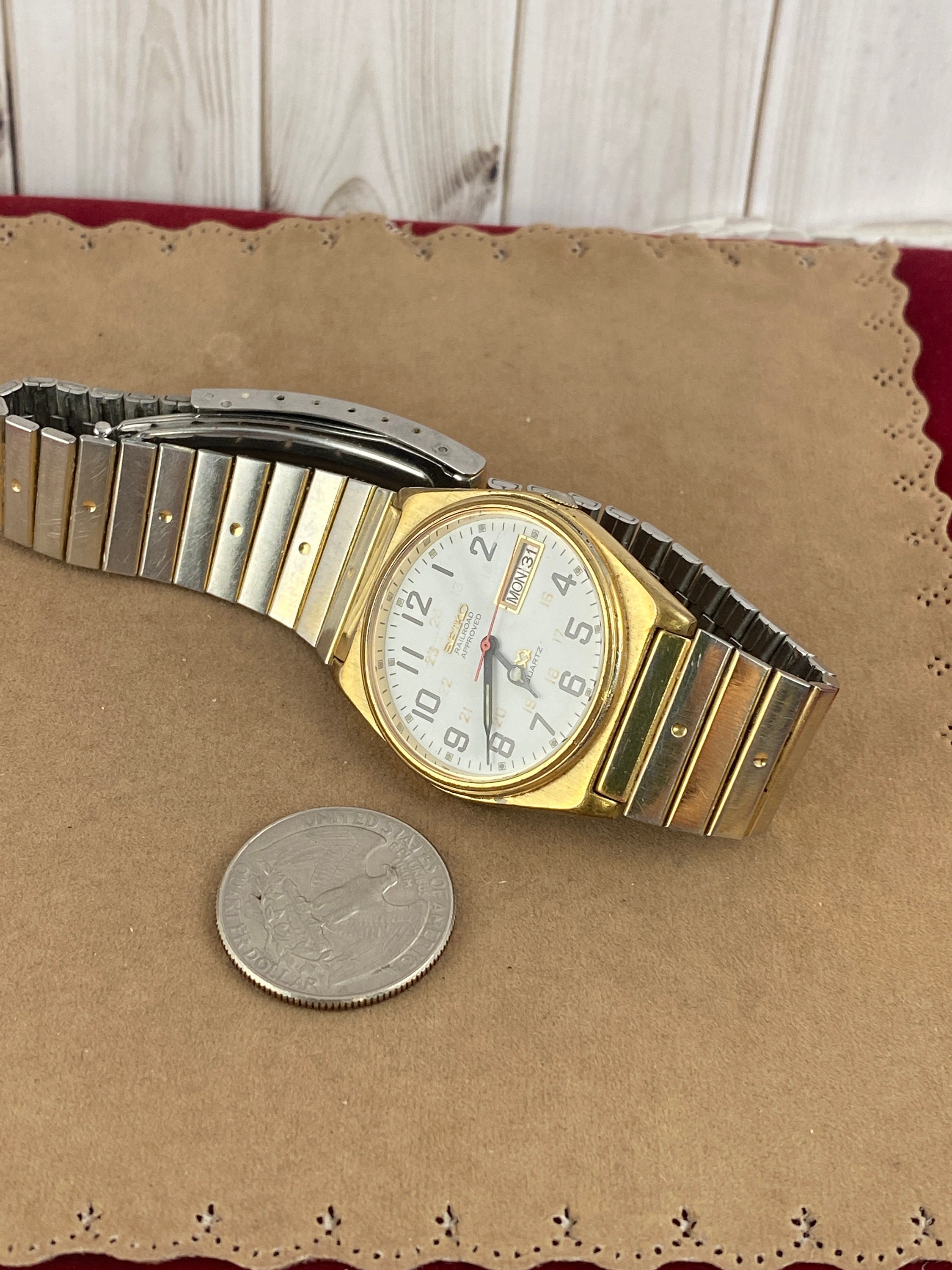 Vintage Seiko Railroad Approved Quartz Watch in Working and in - Etsy
