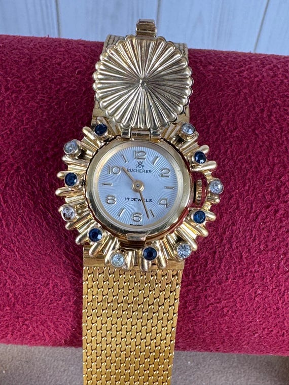 Vintage Bucherer Peek a Boo Jewel Bracelet Watch With