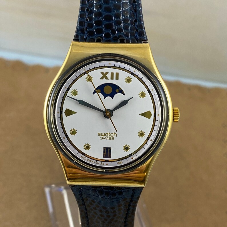 swatch moon watch strap