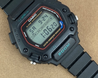 Vintage Casio Pathfinder 706 MW-45 DM Watch with Leather Strap