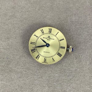 Baume and Mercier Quartz Watch Movement Swiss Made 6 Jewels BM7100 Sapphire Crown