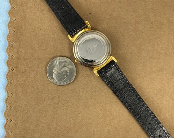 Vintage French JAZ Watch with Red Pearlescents Vintage French JAZ Watch: Red Pearlescent Stripe, Black  main image 3