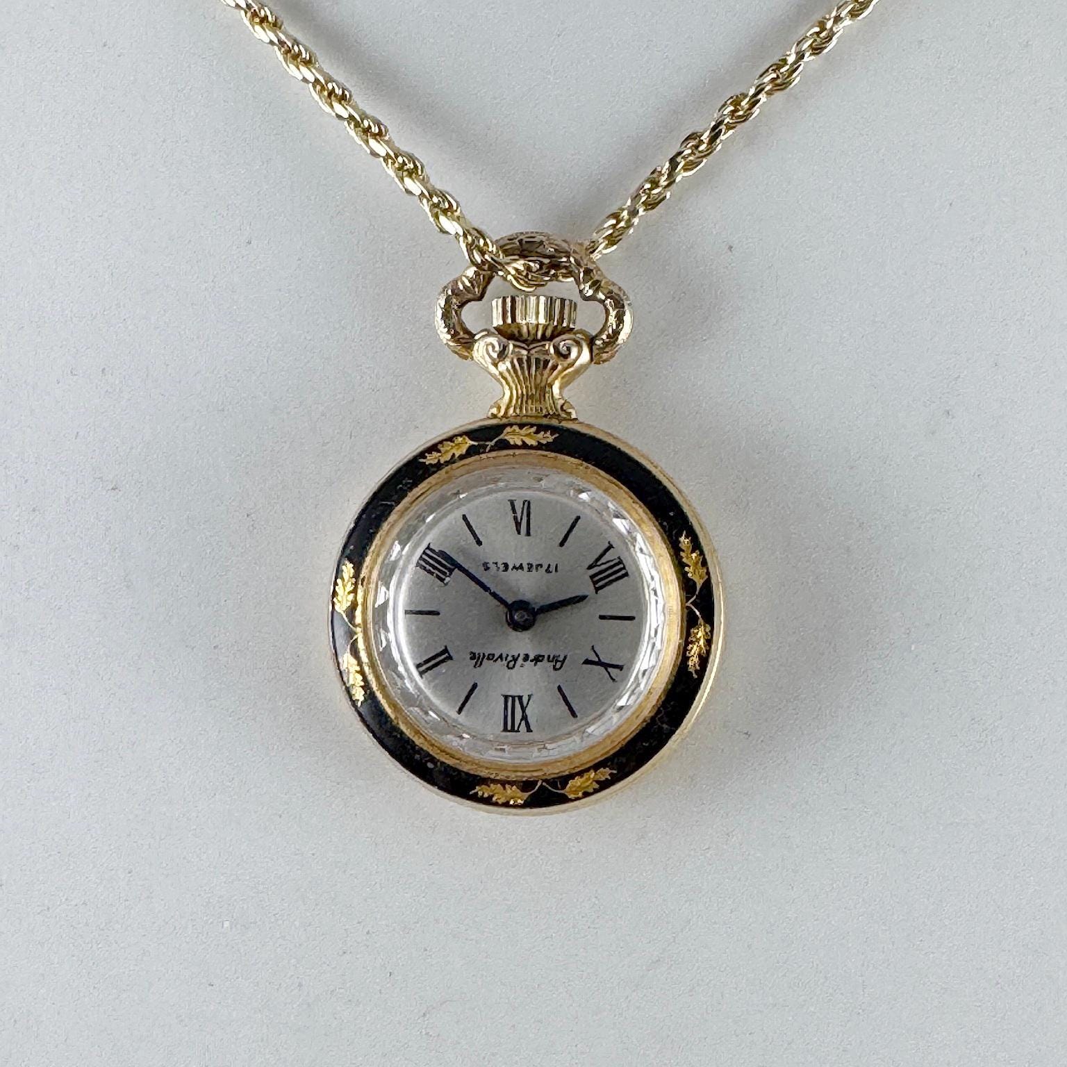 Vintage Andre Rivalle 17 Jewel Swiss Pendant Watch With  display picture 1
