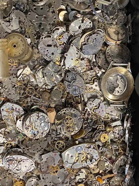 Vintage Watch Parts: Mixed Lot for Steampunk Jewelry - 16  display picture 1
