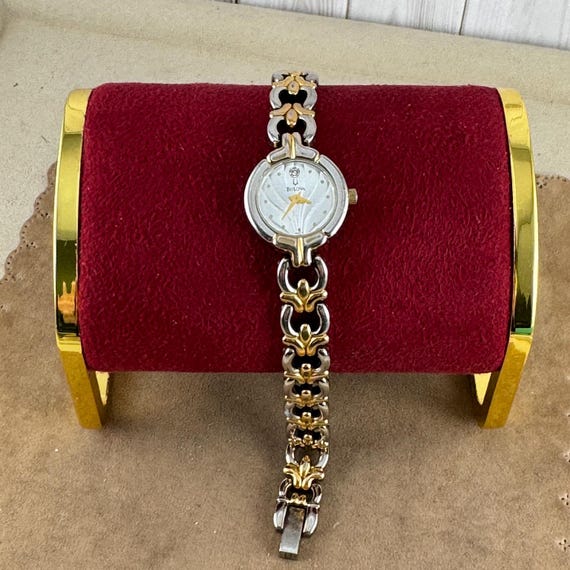 Vintage Bulova Ladies Watch: Two-tone Gold & Stainless Steel  display picture 1