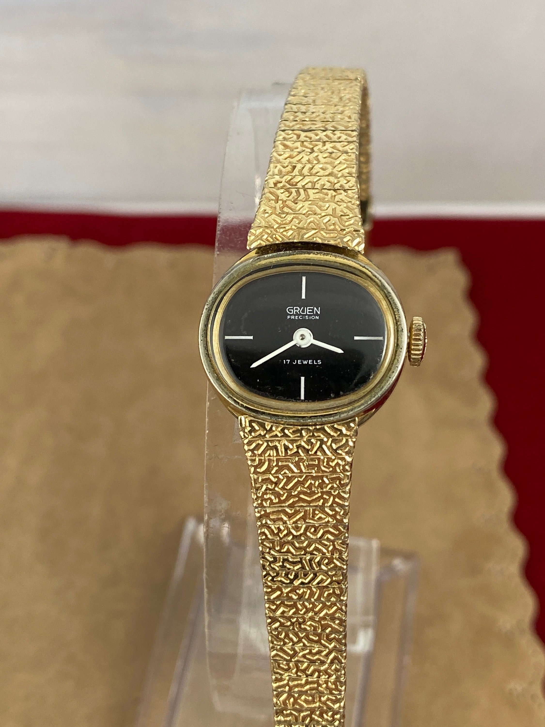 Vintage Gruen Precision 17jewelmovement Gold Tone Watch Hand