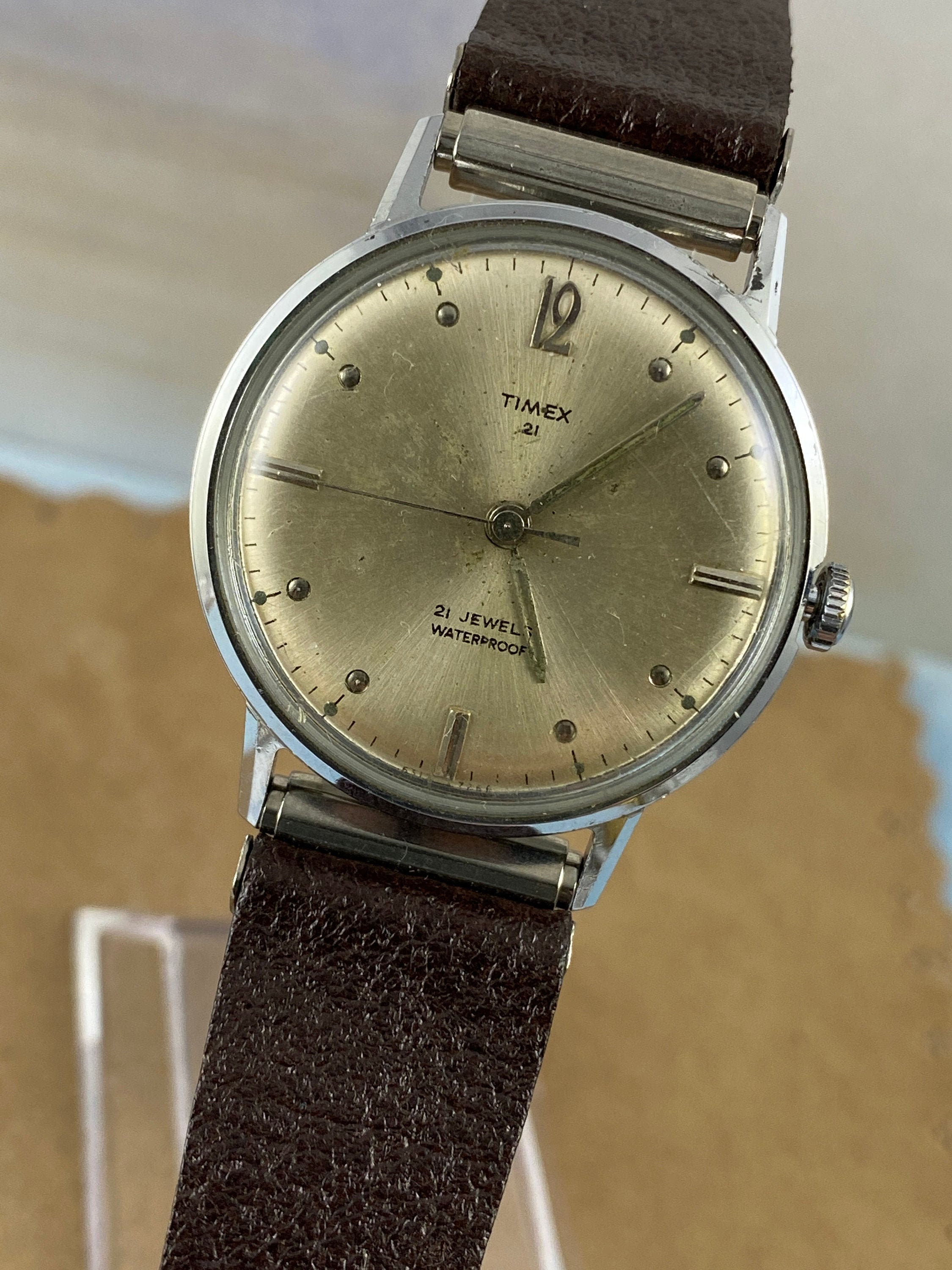 Timex 21 jewels waterproof best sale