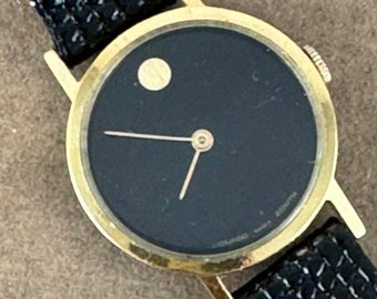 Vintage Zenith Movado Swiss Watch 1950's Case Has Gold