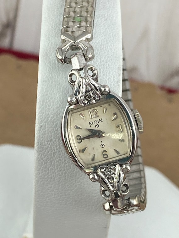 Vintage Benrus 17 Jewel Diamond Ladies Watch 10K Roll… - Gem