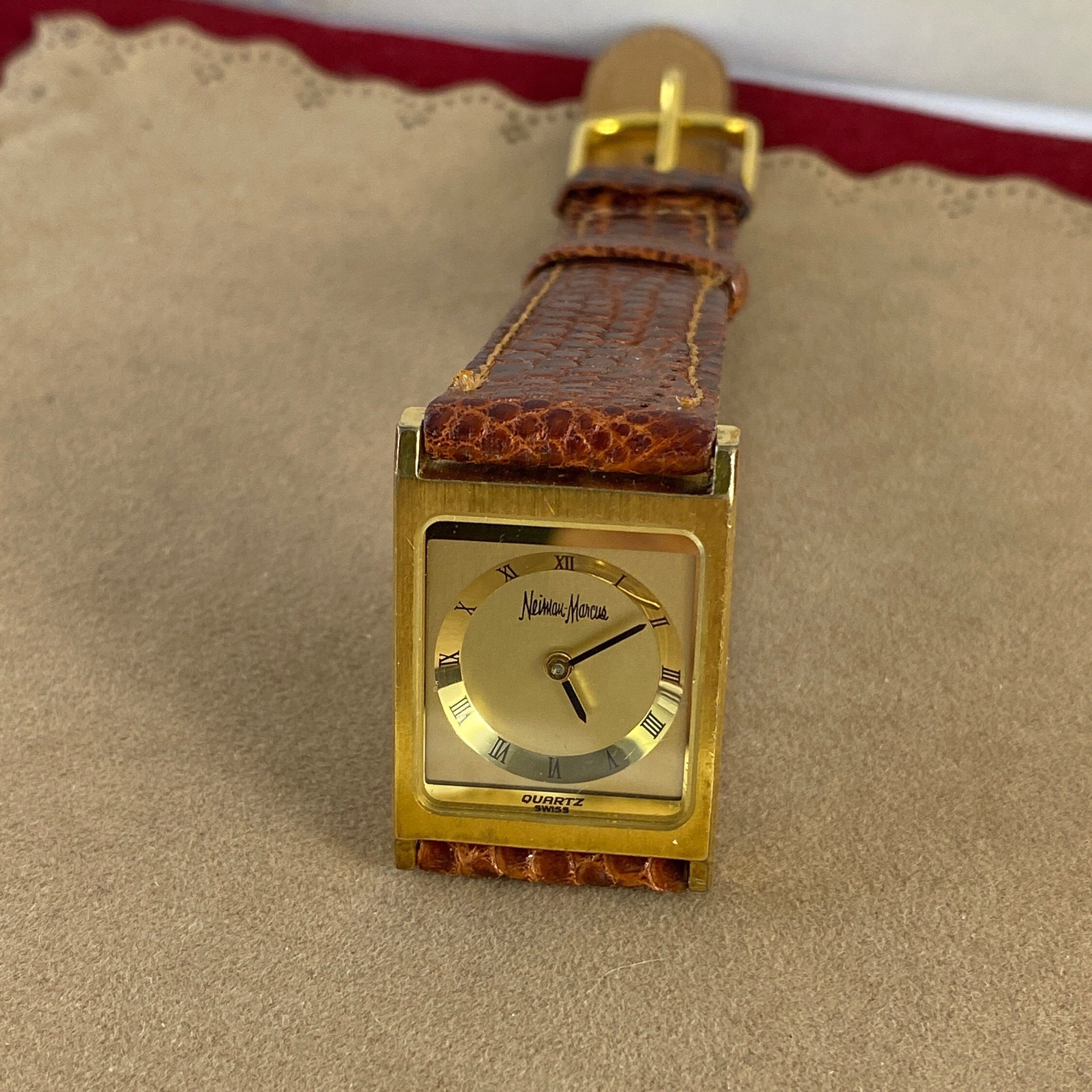 Vintage Neiman Marcus Gold Plated Watch: Swiss Made, Roman  display picture 1
