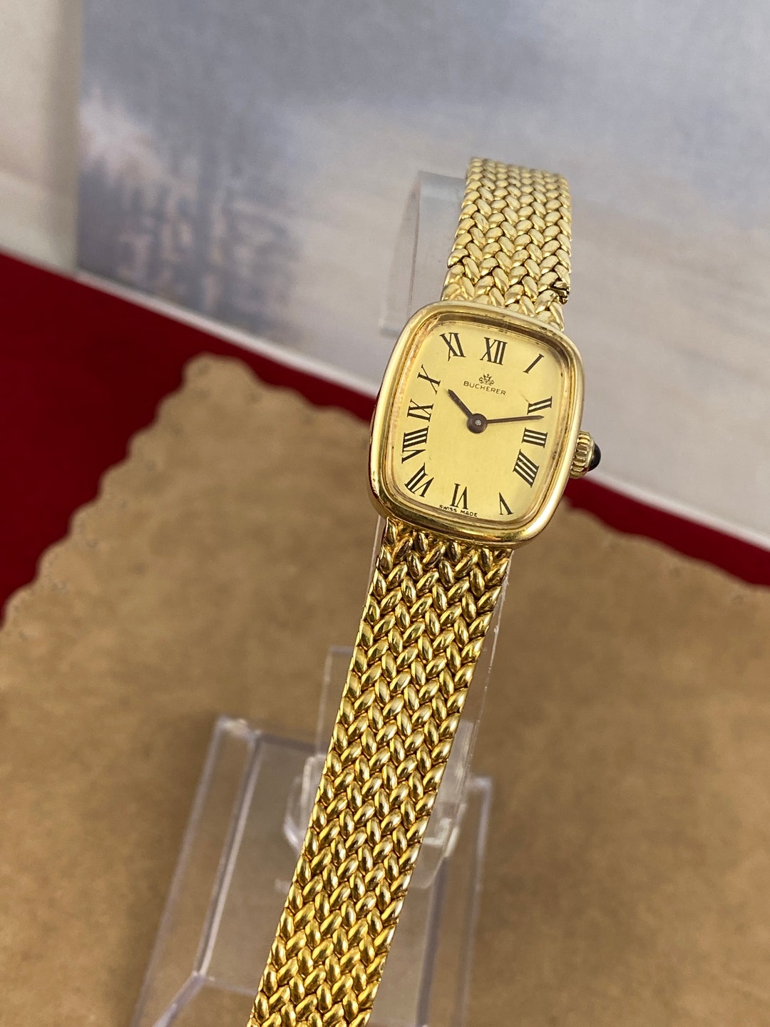 Beautiful Vintage Bucherer Swiss Gold Plated 18K 10 Micron - Etsy
