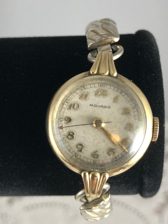 Movado Vintage Watch 1950's early 1940's Hand Win… - image 1