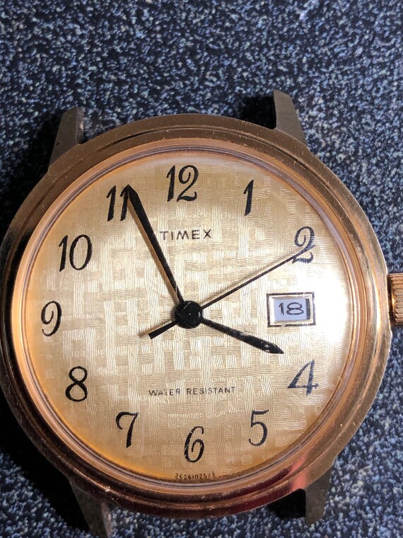 timex stainless steel back water resistant