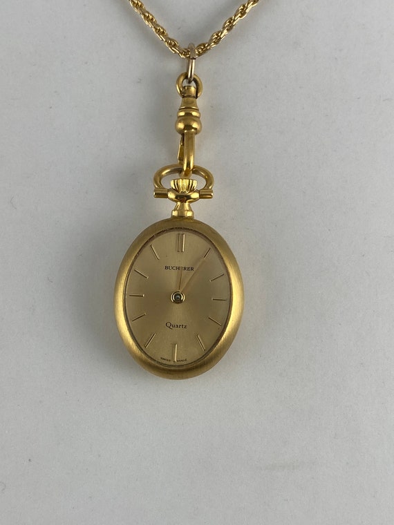 Swiss Made Vintage Bucherer Watch 1.5x0.75 inch i… - image 3