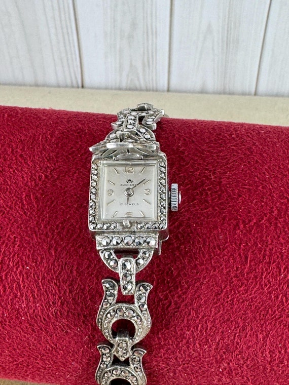 Vintage Bucherer Marcasite Watch Swiss Made Euro 0.800 Silver Bucherer | Accessories | Vintage Bucherer Marcasite Watch  main image 4