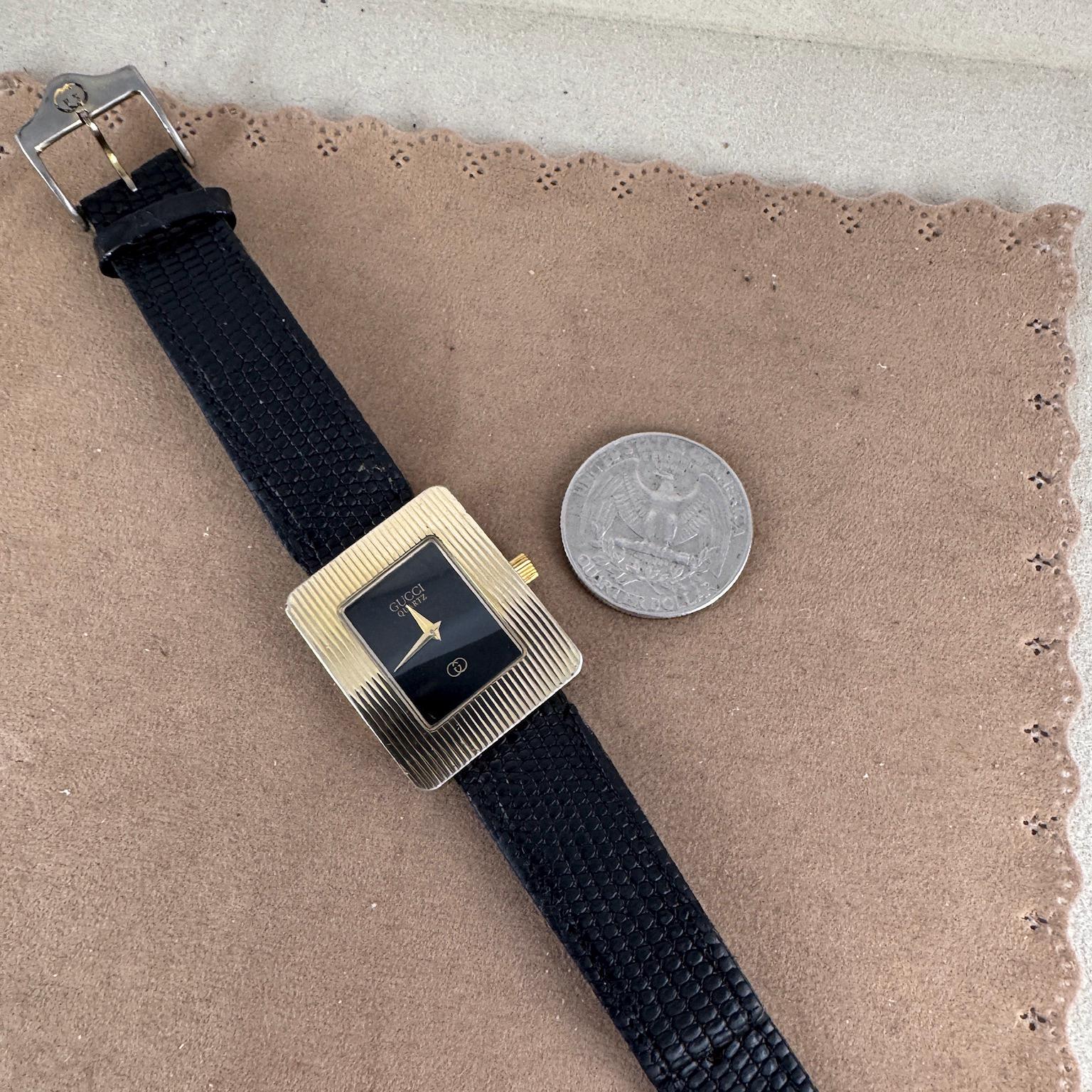 Vintage Gucci 1970 sterling Watch Vintage Gucci Sterling Silver Manual Wind Ladies Watch  main image 4