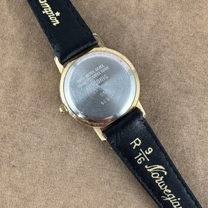 Vintage LA Express Gold tone moonphase watch with Roman Numerals image 6