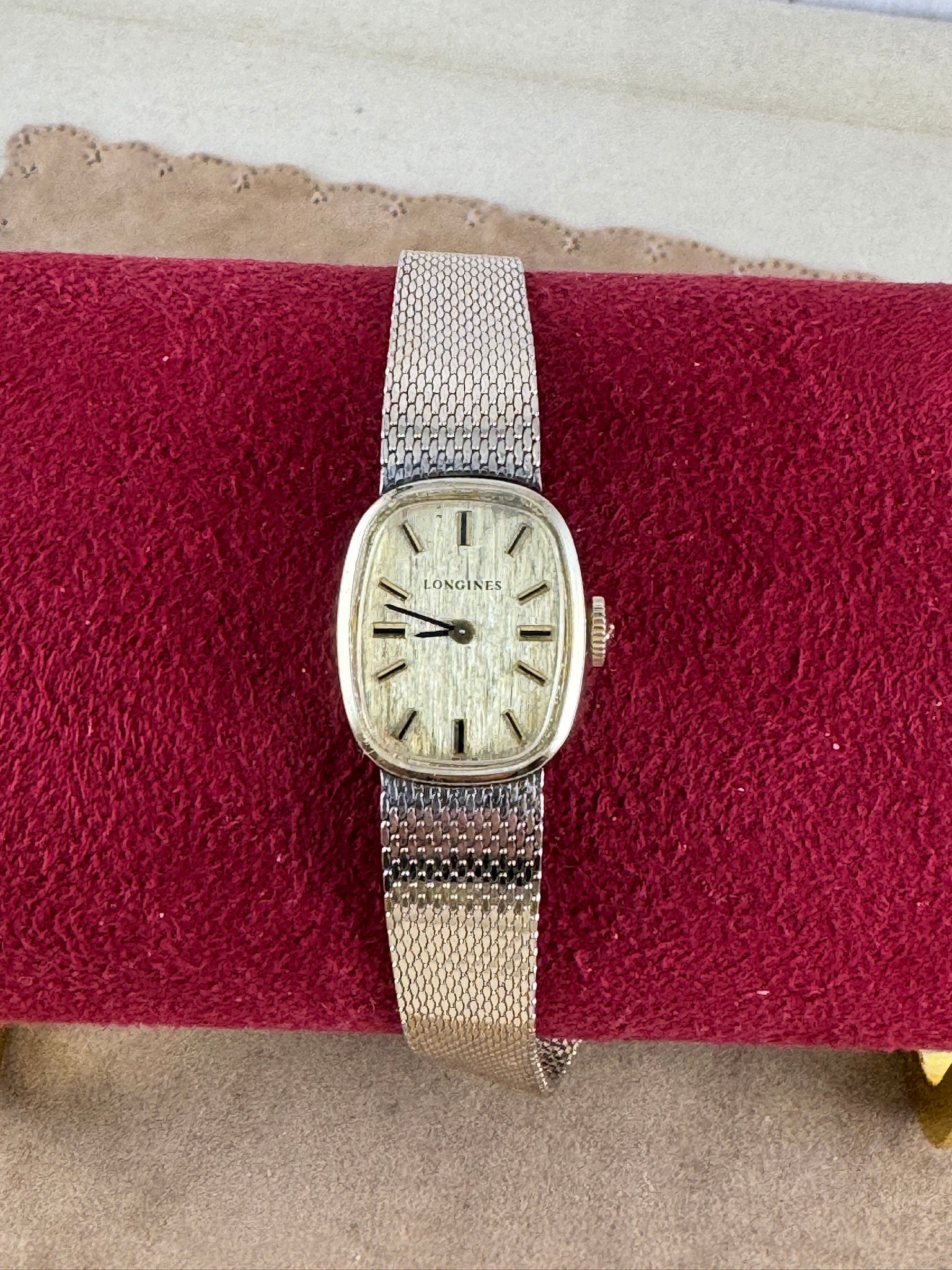 Longines vintage in stile met secolo degli anni 50 cinturino in