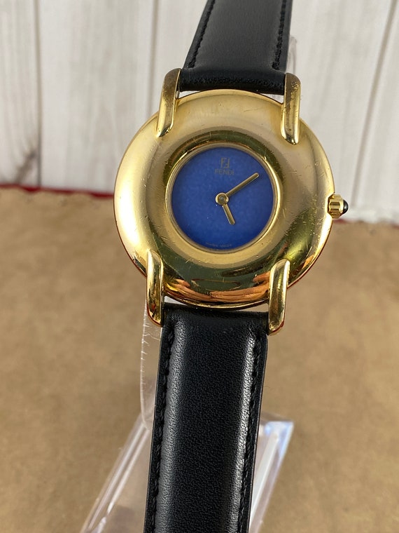 Vintage Fendi Watch, Model 7001L. 18 KGP 10 Micron Gold Plating Mother of  Pearl Dial Gold Hands Raised Gold Dot Accents 