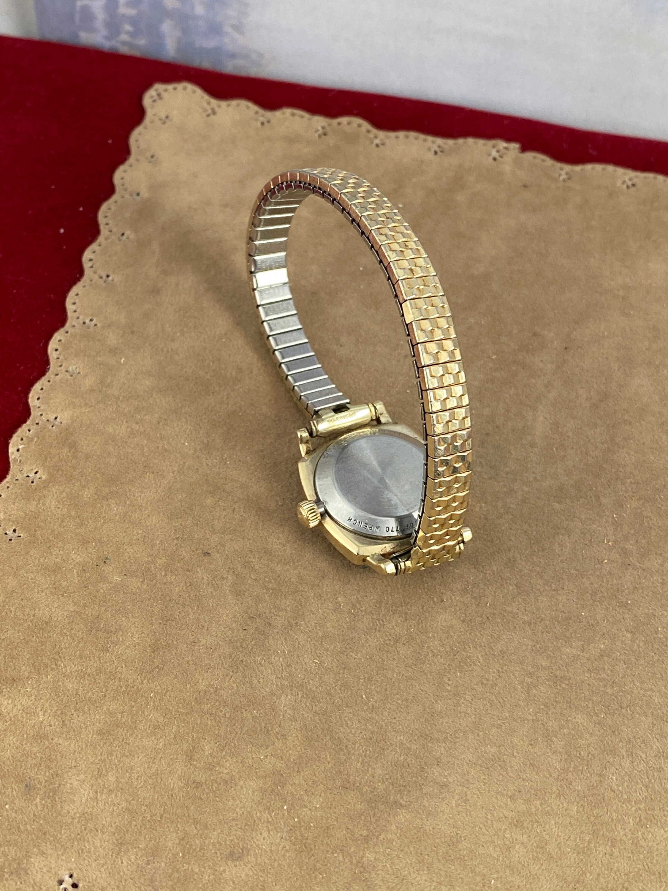 Vintage Wittnauer Diamond Accent Watch: 10K Gold Filled 