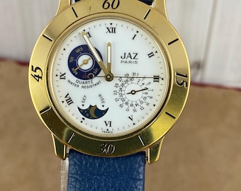 Vintage Wrangler Quartz Moon Phase Wrist Watch With a 8 Inch  display picture 1