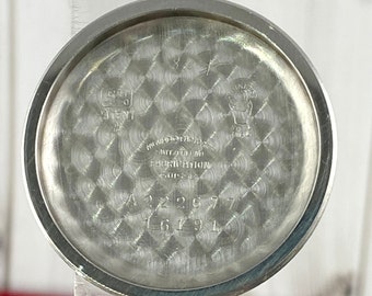 Vintage Movado Stainless Steel Watch Case - Swiss Made 1940s