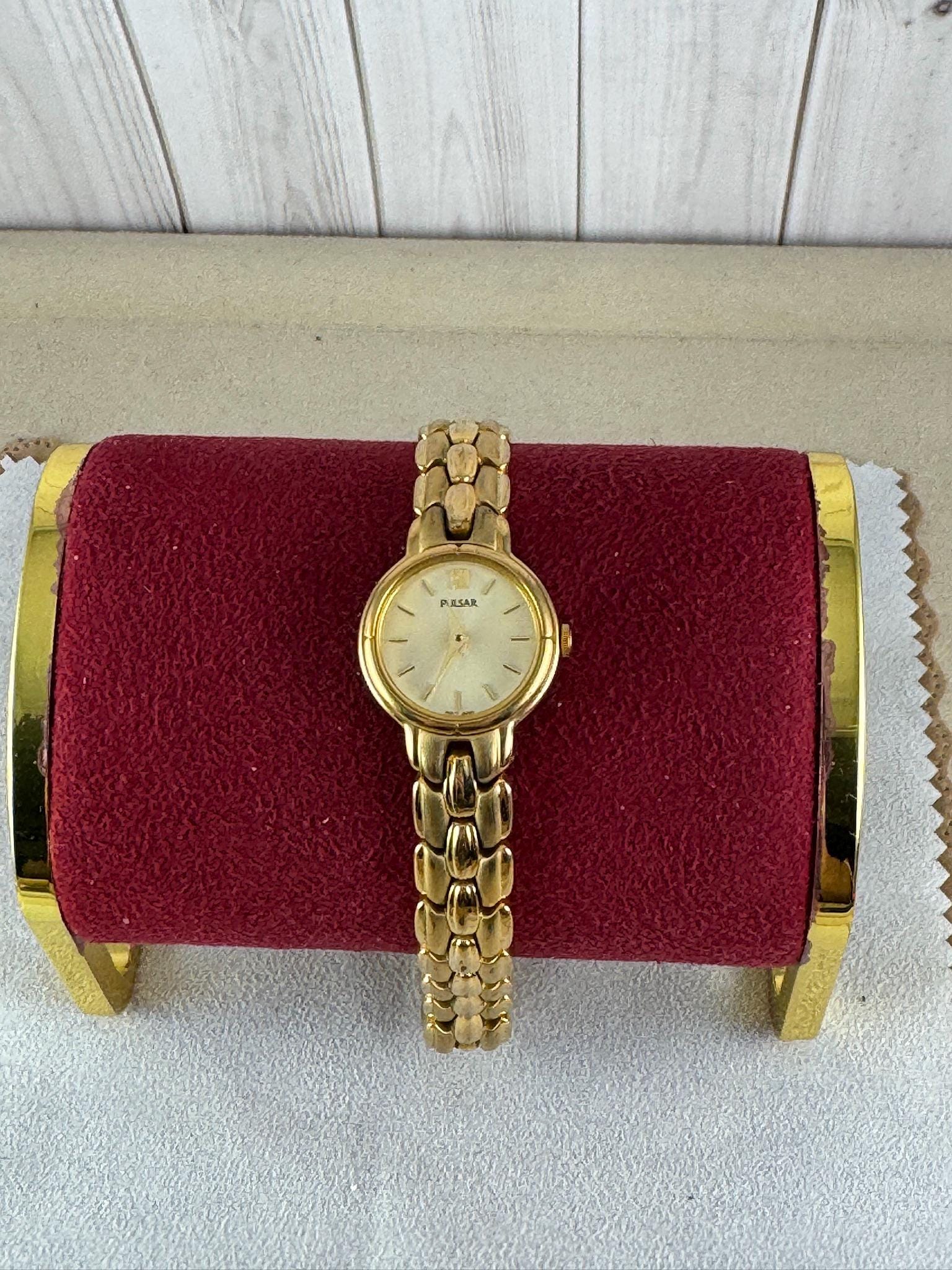 NWT Pulsar Gold Tone Watch with Mother of Pearl Face pulsar watch ladies watch mother of pearl | Mercari main image 3