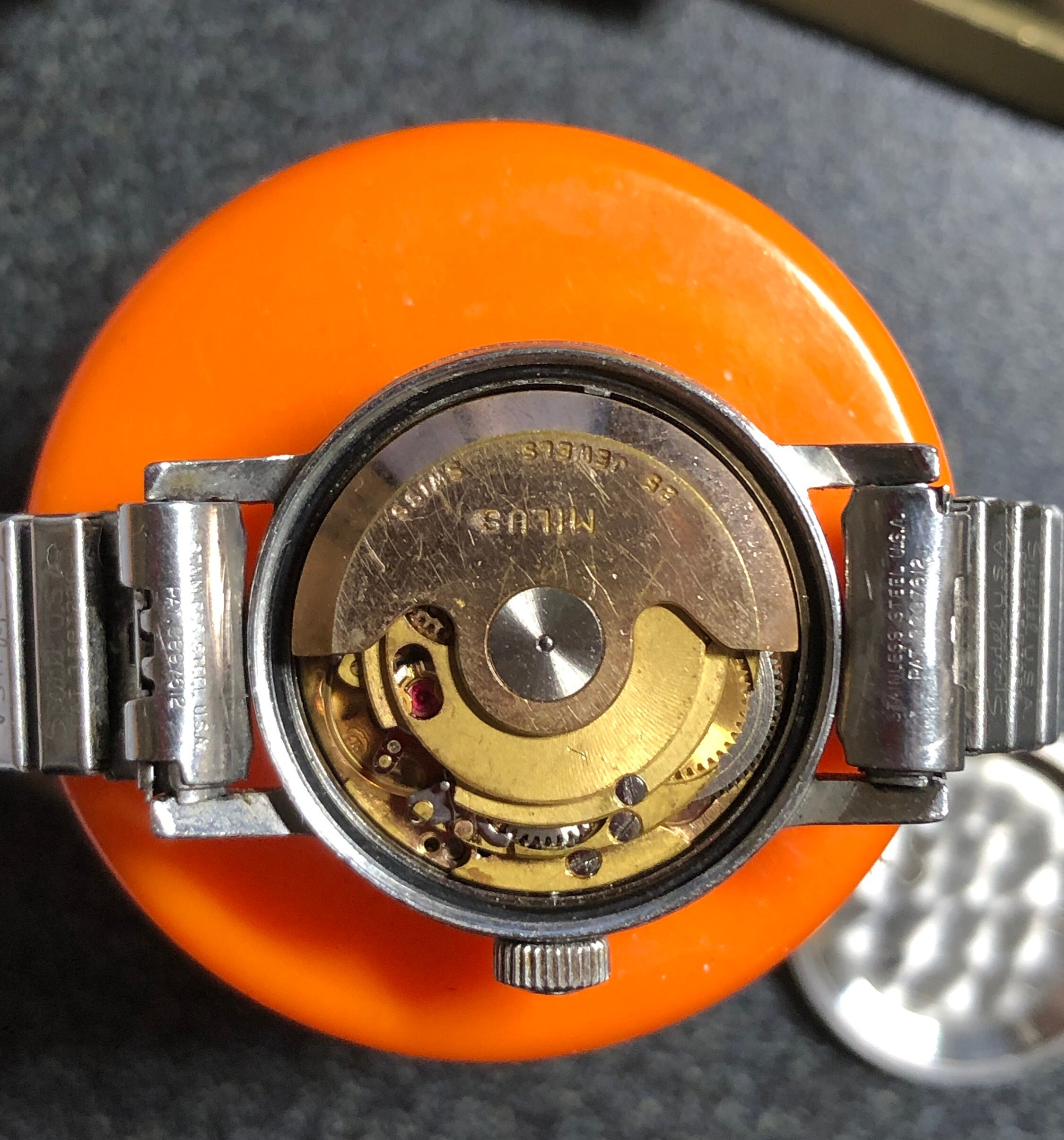 Vintage Silver Tone Bucherer With Date, Self Wind, Automatic Vintage Silver Tone Bucherer With Date, Self Wind, Automatic