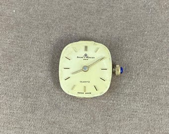 Baume and Mercier Quartz-urverk Schweiziskt tillverkat 6 juveler BM5501 Safirkrona