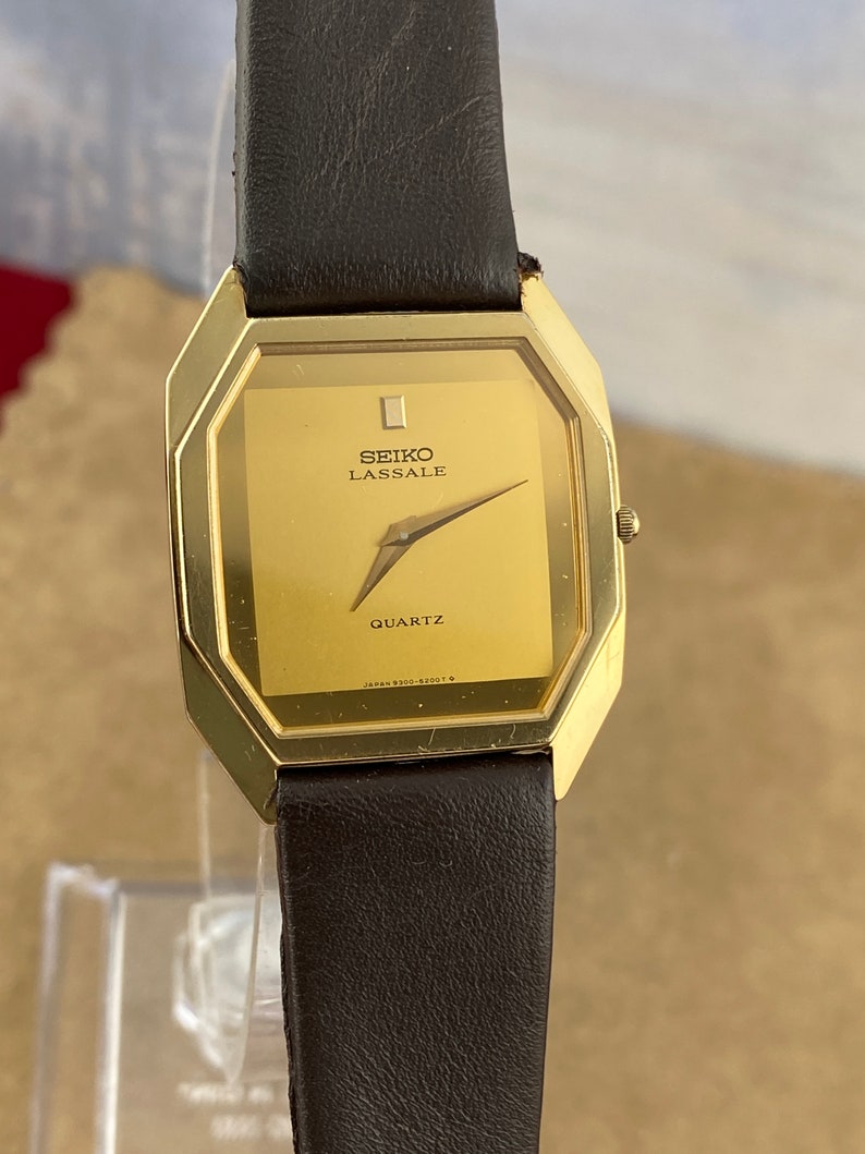 Vintage Lassale by Seiko Tank Dress Watch Gold Tone 9 Inch | Etsy Canada