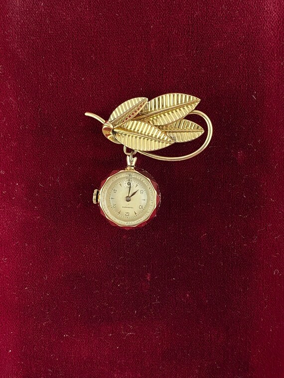 Vintage Swiss Tourneau Watch Swiss Movement Gold Plat… Gem