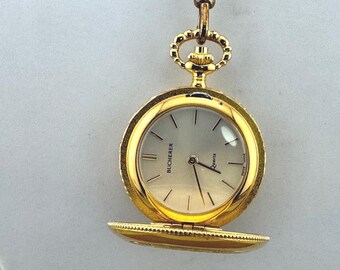 Vintage Bucherer Peek a Boo Slide Watch Pendant Necklace  display picture 1