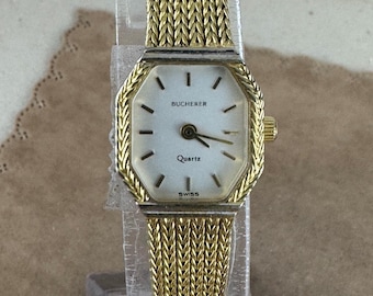 【2024年】もらって嬉しいお歳暮 人気ランキング Vintage Black Case Octagon Watch Ladies Bucherer 1980's 時計