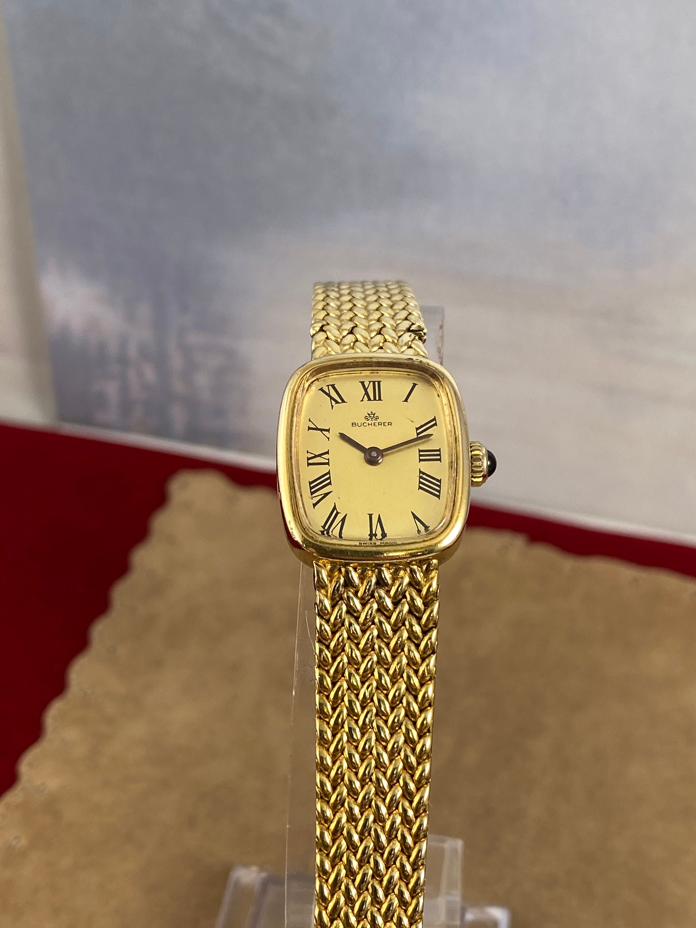 Beautiful Vintage Bucherer Swiss Gold Plated 18K 10 Micron - Etsy