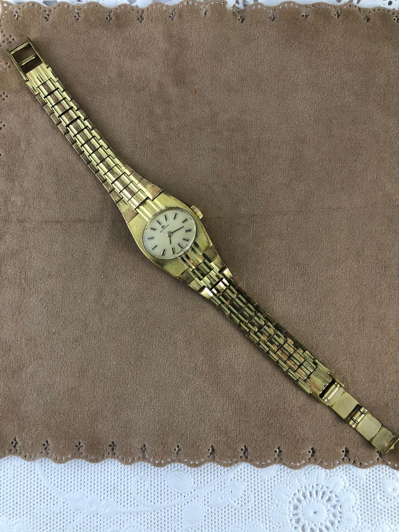 Vintage 1950's Bucherer 17 Jewels Ladies Wrist Watch Gold Etsy