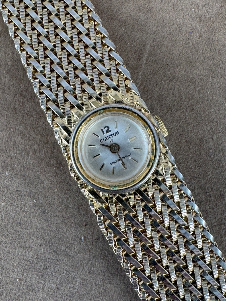 Vintage CLINTON 17 Jewels Hand Winding Mechanical Ladies Wrist Watch - Etsy