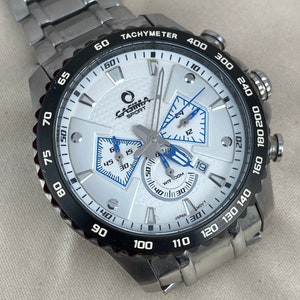 Castma Sports Dive Watch: Stainless Steel, Tachymeter Bezel