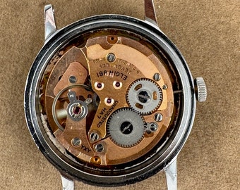Mechanizm zegarka Elgin HA7 17 Jewel: szwajcarski, 34 mm, tylko części