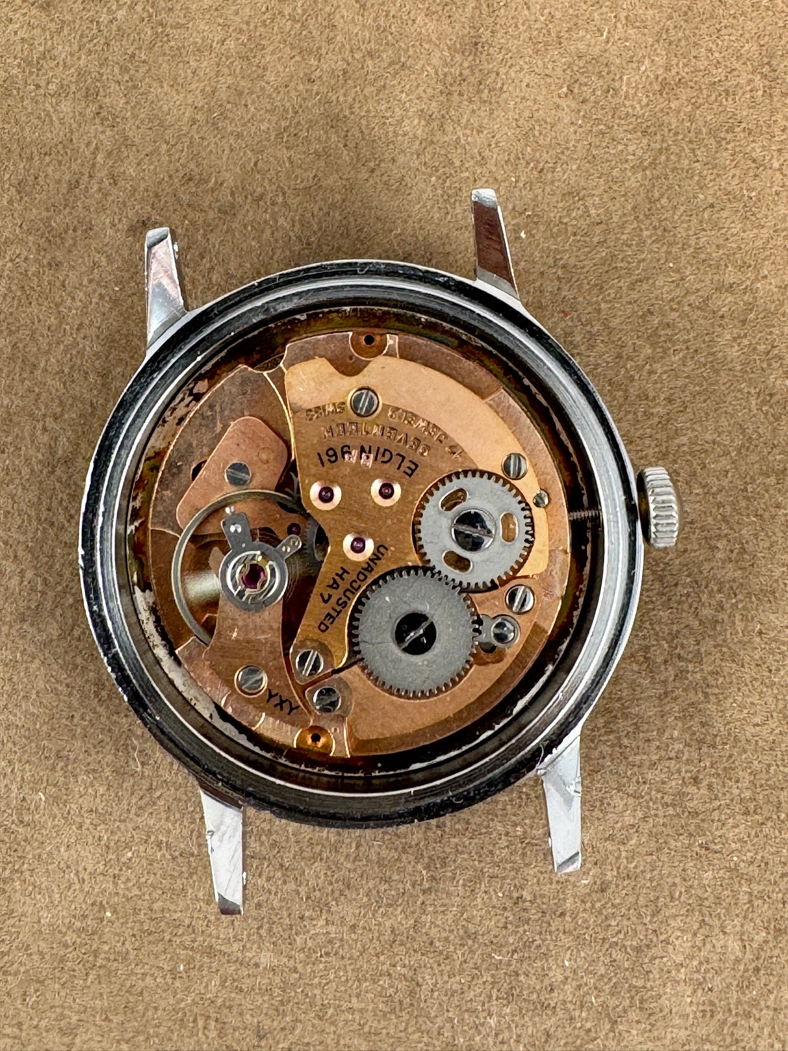 Elgin HA7 17 Jewel Watch Movement: Swiss 34MM Parts Only - Etsy