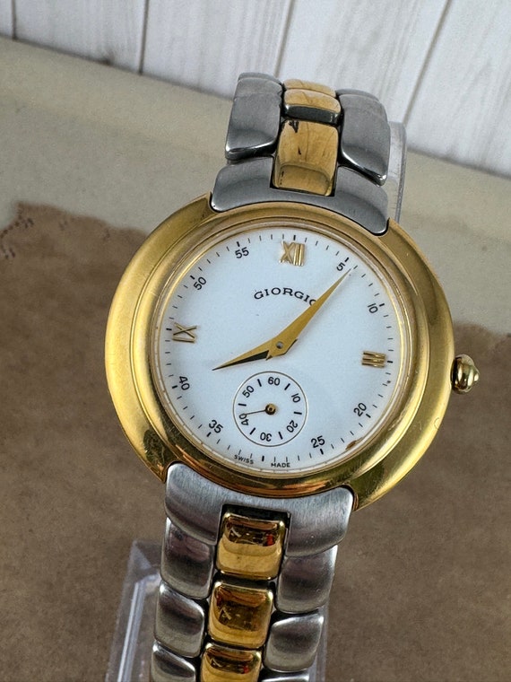 Vintage Giorgio of Beverly Hills Two-tone Swiss Watch - Etsy display picture 3
