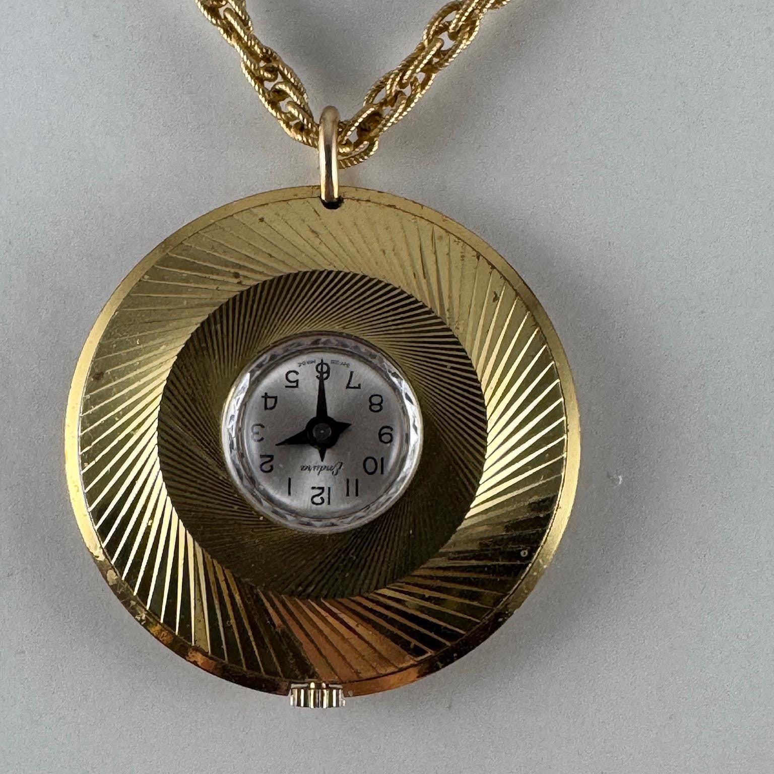 Pendentif Vintage Métal Années 50 Deadstock - Bijou Rétro Authentique, Occasion